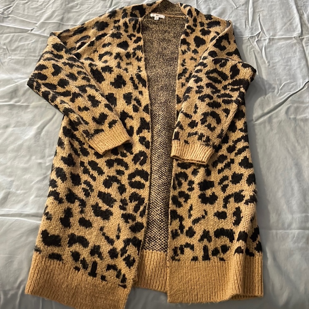 BP leopard cardigan from Nordstrom